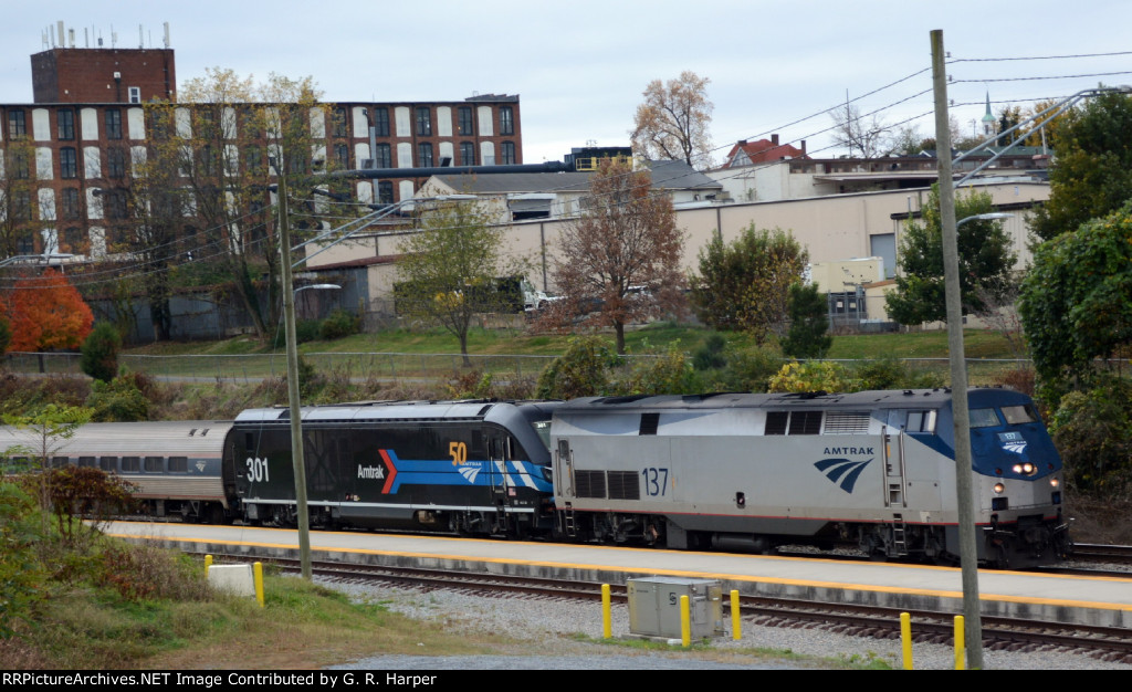 AMTK 137 and Day One 301 on train 20